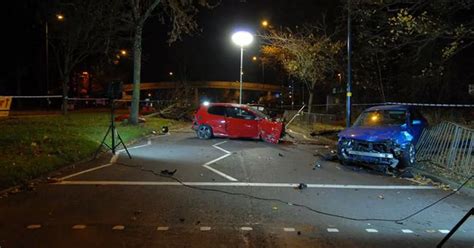 Carnage Of Mph Street Race Crash Scene Revealed After Reckless