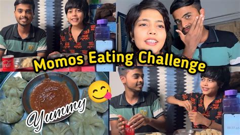 Momos Eating Challenge Momos Challenge Eating Spicy Momos Challenge