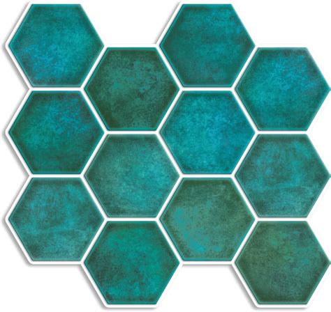 Mosaicowall Peel And Stick Hexagonal Tile Stick On Tiles Backsplash For Kitchen And Bathroom In