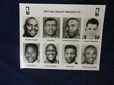 1992 NBA Draft Prospects sheet #3 Glossy Press Photo | eBay