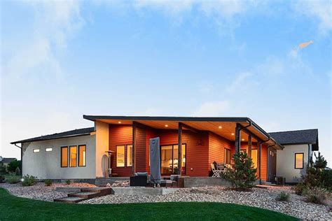 Plan 95096RW: Contemporary Mountain House Plan with Rear Wrap-Around ...