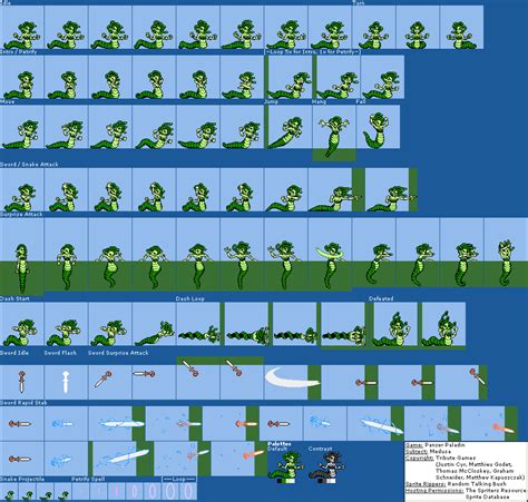 The Spriters Resource Full Sheet View Panzer Paladin Medusa