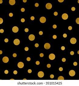 Gold Glittering Polka Dot Seamless Pattern Stock Vector Royalty Free