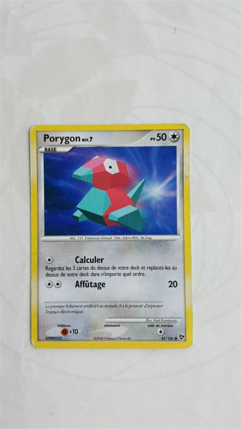 Porygon Diamant Et Perle Duels Au Sommet Carte Pokemon