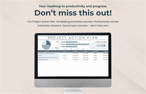 Project Action Plan Template in Excel, Google Sheets - Download ...