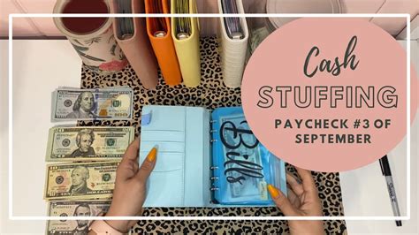 Cash Stuffing September Paycheck Budget Binder Sinking Funds