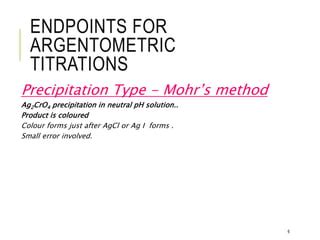 Precipiatation Titration Pharmaceutical Analysis Ppt