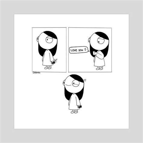 Love You An Art Print By Catana Chetwynd Relationship Comics Cute Comics Catana Comics