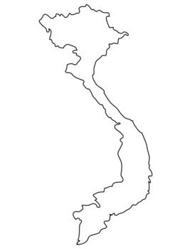 Vietnam Blank Map Full Page By Bac Education Tpt