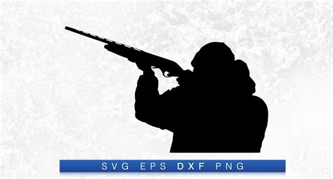 Man Aiming With Shotgun Silhouette Printable Digital Design Download ...