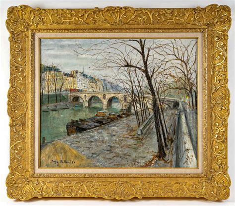 Proantic Serge Belloni Le Peintre De Paris Le Pont Marie Et