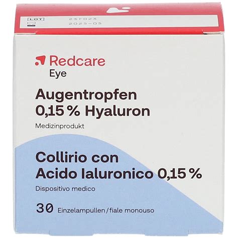 Redcare Augentropfen Hyaluron X Ml Shop Apotheke