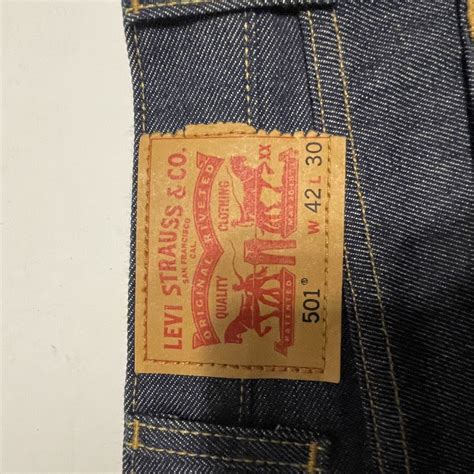 Levis 501 Button Fly Dark Denim Jeans Original Fit Me Gem