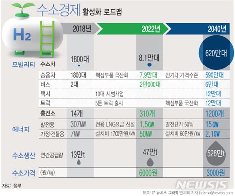 수소경제 로드맵 정부 수소경제 선도 국가로수소차·연료전지 활성화 총력 공감언론 뉴시스통신사