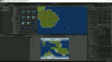 Unity Procedural Generated 2d Hex Grid Map Showcase Using Tile Maps Youtube