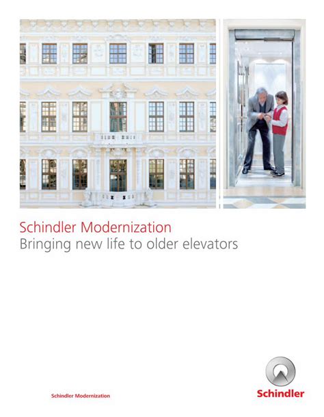 PDF Schindler Modernization Bringing New Life To Older Elevators