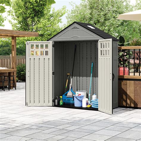 Suncast Everett Outdoor Ft W X Ft D Plastic Storage Shed