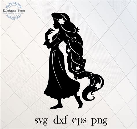 Rapunzel Svg Tangled Svg Princess Svg Rapunzel Cut File Etsy