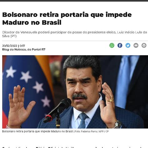 Allan dos Panos on Twitter Atenção patriotas é vergonhoso Maduro