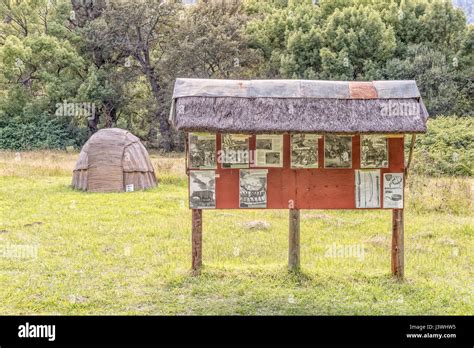 Genadendal South Africa March A Khoi Hut And Information