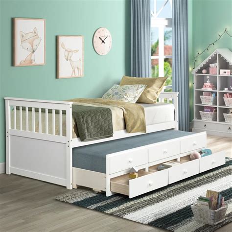 The Versatile White Trundle Bed With Storage - Home Storage Solutions