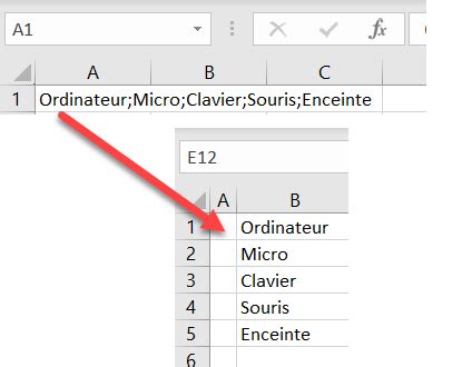 Diviser Une Cellule De Texte En Deux Lignes Ou Plus Dans Excel Et