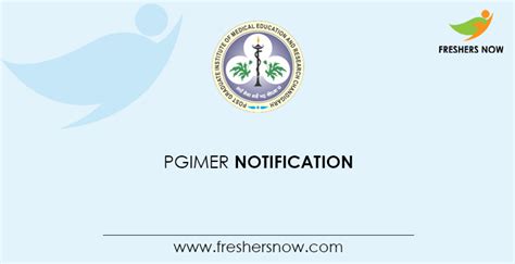 PGIMER 2021 - Jan Registrations (Open), Eligibility, Exam Date 
