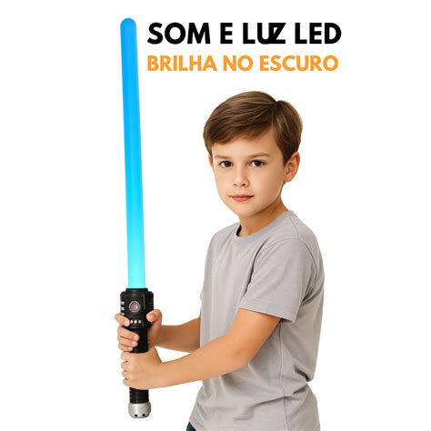 Brinquedo Sabre De Luz - Sabre de Luz Space War Infantil com Som e Luz LED – Brinquedo Espada ...