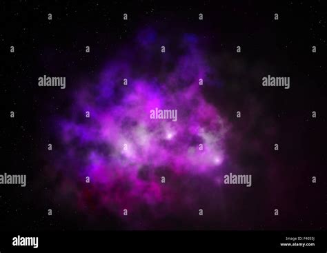 Star Field In Space And A Nebulae Stock Photo Alamy