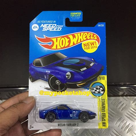 Hot Wheels NISSAN FAIRLADY Z Blue Hotwheels Speed Graphics Hobbies Toys Toys