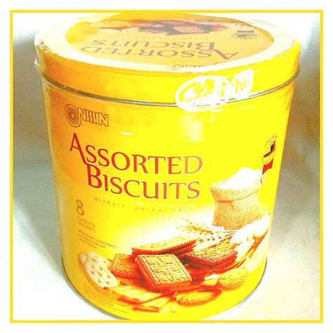 NISSIN ASSORTED BISCUIT 650 Gram Biskuit Nissin Kaleng Kuning Aneka