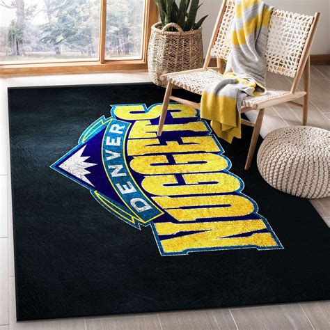 Denver Nuggets Area Rug Bedroom Us T Deco Custom Size And Printing