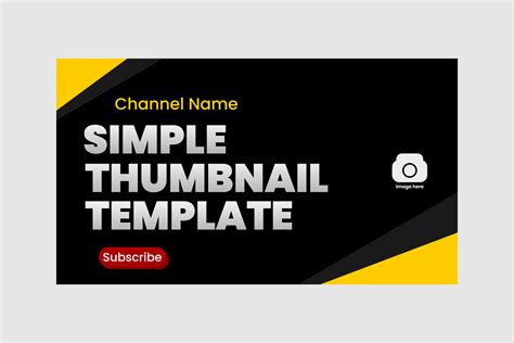 thumbnail design template 25744288 Vector Art at Vecteezy