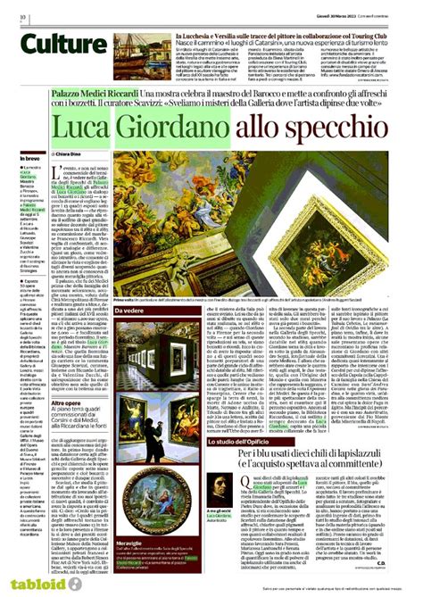 Corriere Fiorentino Luca Giordano Maestro Del Barocco A Firenze 30