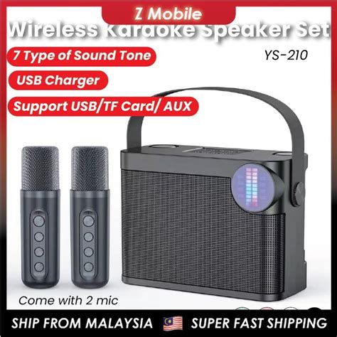 Su Yosd Ys Portable Wireless Speaker With Mics Subwoofer