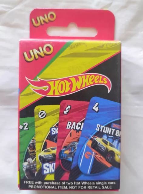 Uno Hot Wheels Jeu De Cartes Hotwheels Nouveau Mattel Games Original