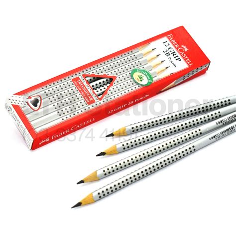 Faber Castell No 317002 Triangular Grip 2B Pencil 12 PCS Set Black 2B