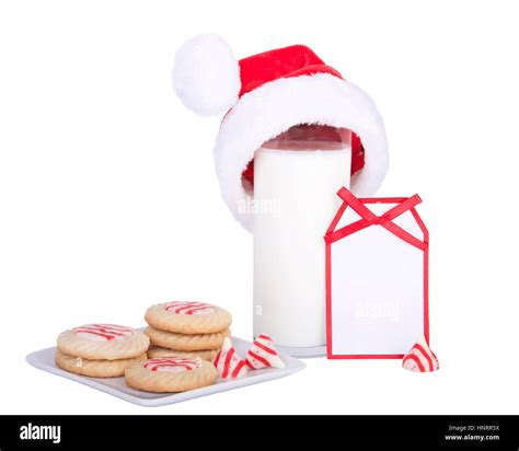 Milch und kekse für santa claus Ausgeschnittene Stockfotos und bilder