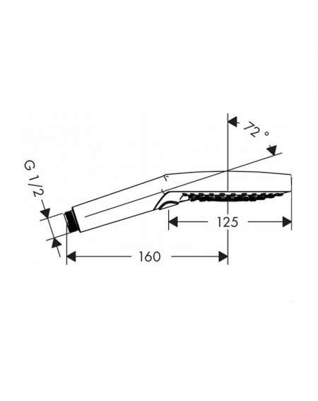 Hansgrohe Raindance Select S120 3jet Rankinio Dušo Galva Laikasnamams Lt