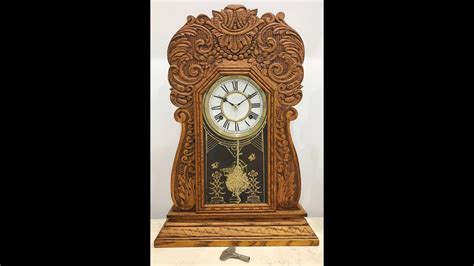 Antique Waterbury Cottage Mantel Clock Usa Item 1538 Adelaide Clocks Youtube