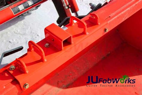 Ju Fabworks Bolt On Grab Hooks Plates For Kubota Bucket