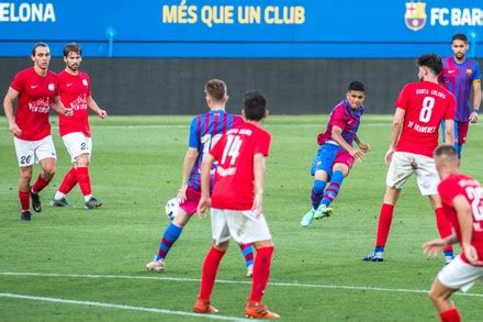 Fc Barcelona B Vs Fe Grama In Barcelona Spain Jul Stock