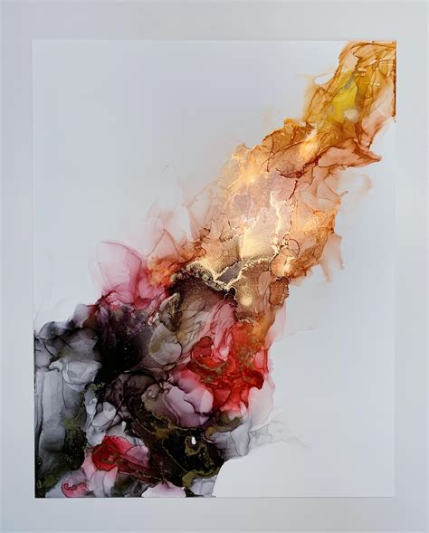 A flame painting I did yesterday : AbstractArt