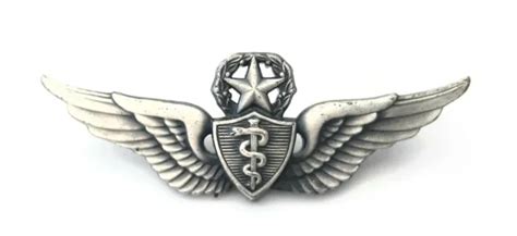 Vintage Air Force Usaf Master Flight Surgeon Wings Lapel Pin Military £1499 Picclick Uk