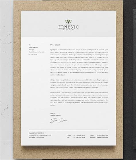 20 Creative Business Letterhead Examples Free Template Artofit