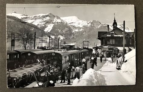 Wengen Bahnhof Z Ge Wab Skitouristen Kaufen Auf Ricardo