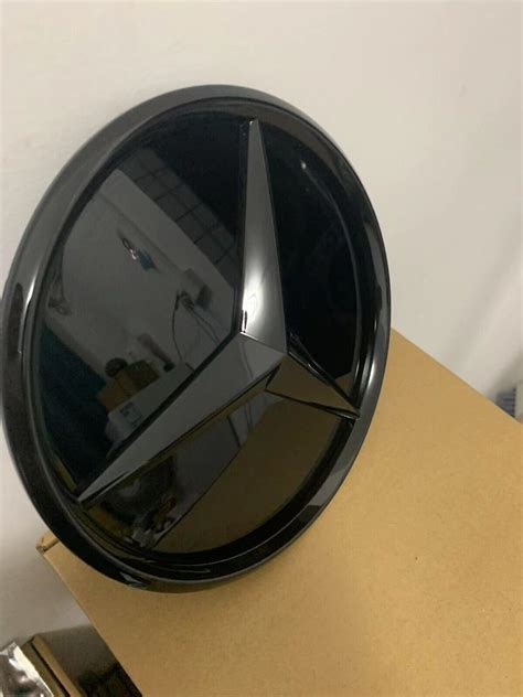 Für MercedesBenz Neu W205 W177 Stern Schwarz GrillEmblem A1778884200 ...