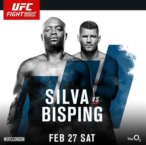 Ufc Fight Night Anderson Silva Vs Michael Bisping Official Poster