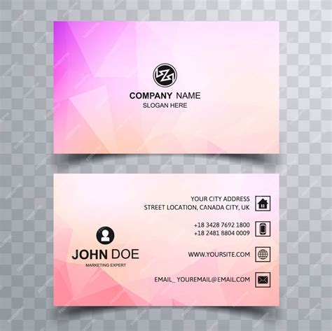 Premium Vector Modern Bright Business Card