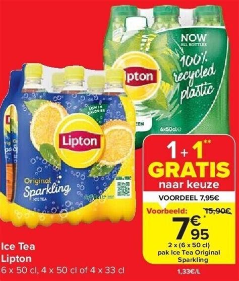 Ice Tea Lipton Promotie Bij Carrefour